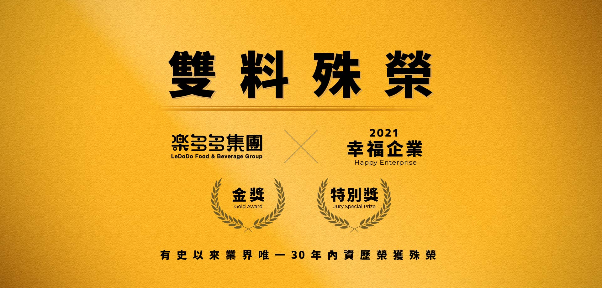 雙料殊榮 — 樂多多集團 × 2021 幸福企業 金獎・特別獎